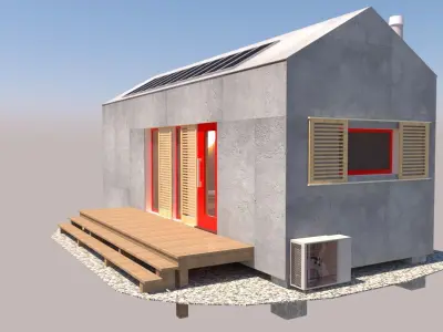Affordable Tiny house  3D model