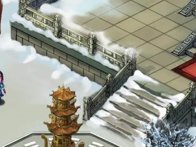 Game Kunlun Snow Mountain - Stairway Guardrail 03 3D model