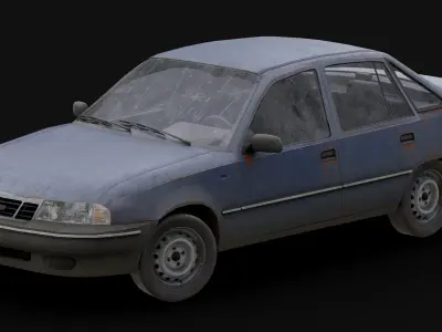 Daewoo - Nexia Low-poly 3D model