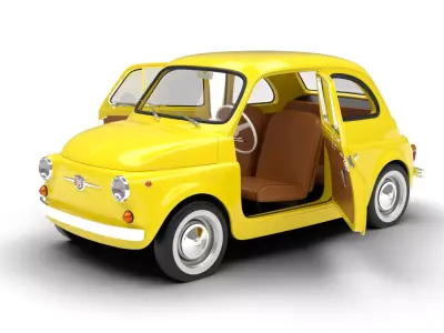 Fiat 500 1959 HQ 3d model  3D model