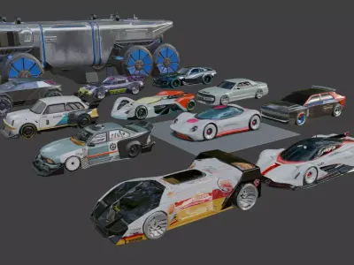 GROUND VEHICLES BUNDLE 1-9 3D model