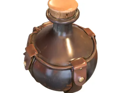 Fantasy Flask Potion  Pack Low-poly 3D model