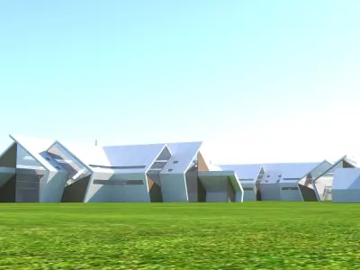 future house Low-poly 3D model