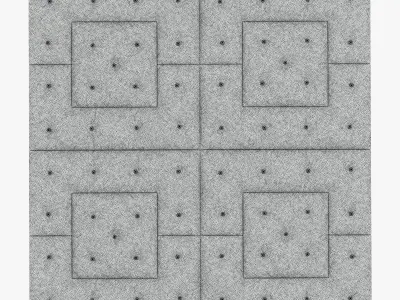 Decorative wall panel 1 3D model