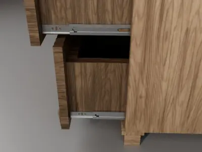Bedside Table Free low-poly 3D model