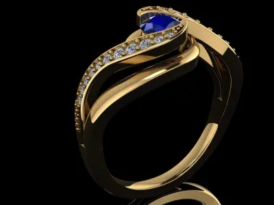DIAMOND RING Free 3D print model get