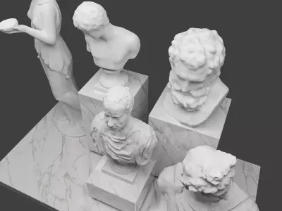 classical style sculpture 3D model