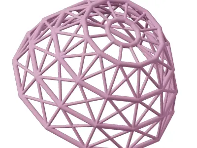 Plastic Premium Dome Structure Toy 3D model