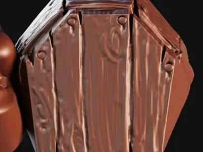 Halloween - Skull with Coffin 3D Printable Chocolate Mold  3D print model