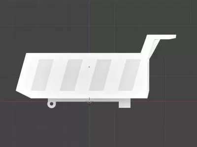 MAN Truck Dump Trailer Model for 3D Print 3D print model