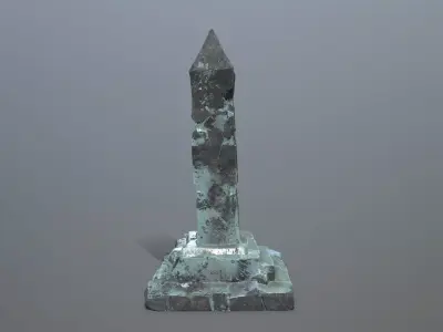 ice pillar Low-poly 3D model purchase