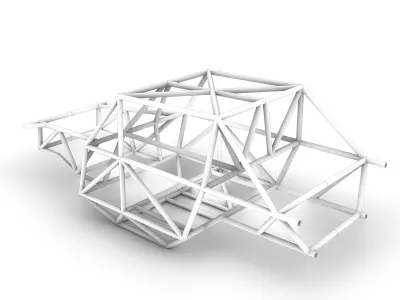TMR Rock Crawler Space Frame 3D model
