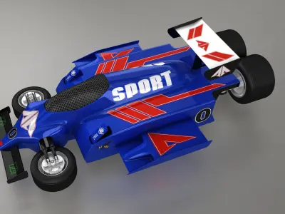 MASK Formel 1 Concept Racing Car with XPresso  3D model