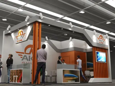 Stand Exhibition 3D model