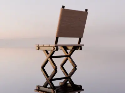 Modern Minimalist 3D Chair Model Free low-poly 3D model