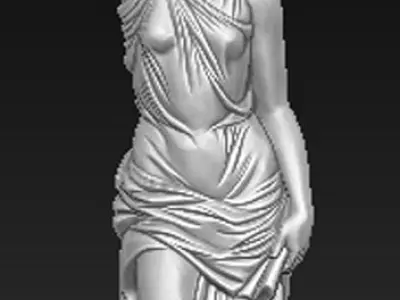 Corbel Decorative Woman 3D model 3D model
