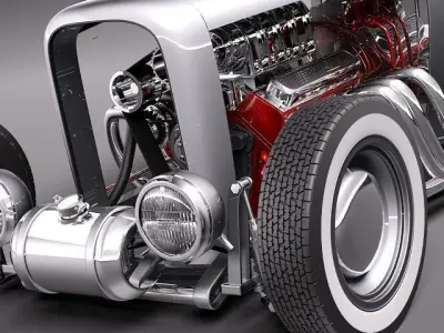 1932 model B hotrod speedracer 3D model