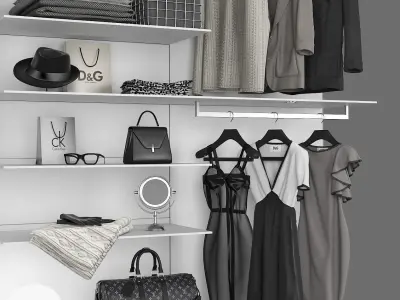 Walk-in Closet Rimadesio Abacus 2 3D model