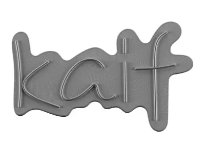 Kaif Neon Sign 3D model