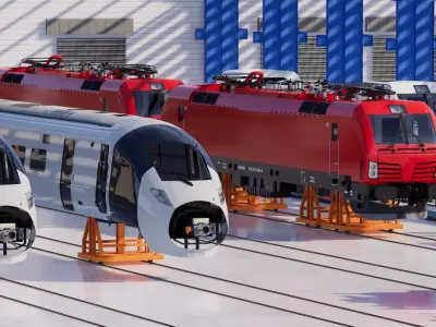 Train Factory 3D model