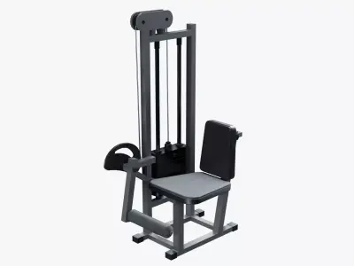 Leg Extension Machine Low-poly 3D model