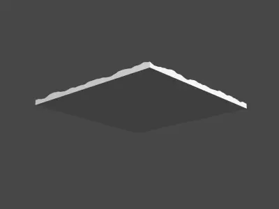 Rippled Wall Panel 3D print model
