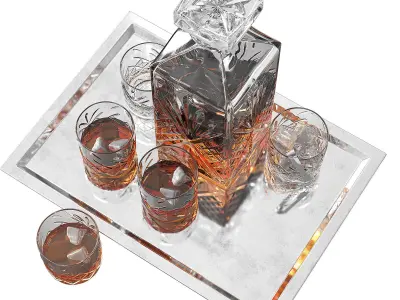 Whiskey tray 3D model