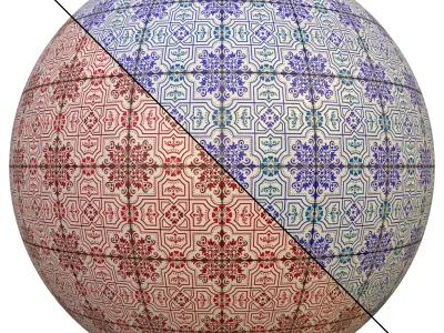 tile patterned 131-seamless-4k-pbr  3D model