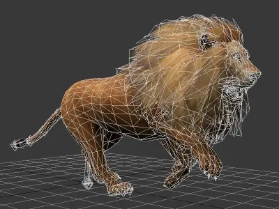 lion run loop 3D model