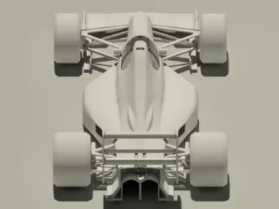 Jordan 191 Formula 1 racing car 3D model