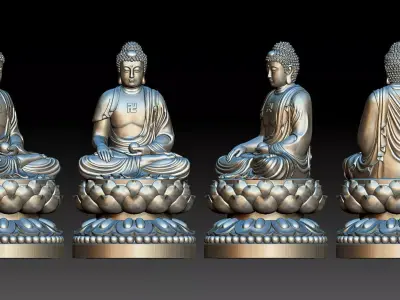 Amitabha Buddha  3D print model