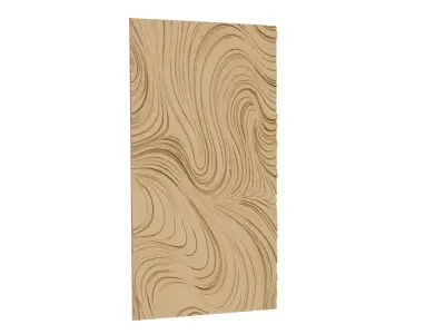 decor set wall panel relief mural CNC 23 3D print model