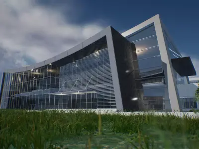 School Unreal Engine and 3ds max  3D model