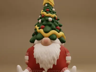 Christmas Gonks 3D print model