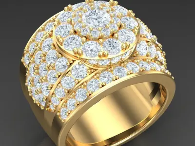 Luxury Men Rings Designs 5MR071 3D print model