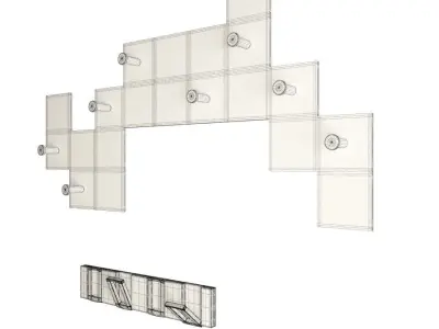 Coat Rack Collection 3D model