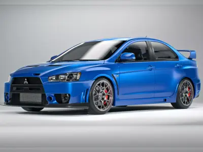 Mitsubishi Lancer Evolution X FQ-440 MR 3D model