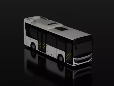 BMC Neocity Diesel Bus Low-poly 3D model