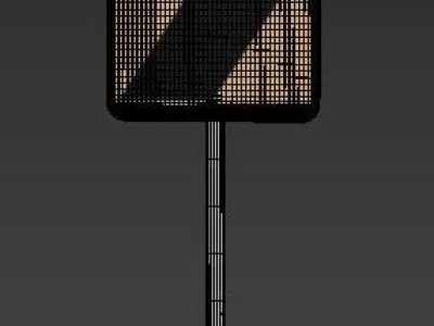 Rectangle Road Sing 3D model