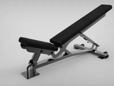 Fitness Bench Free 3D model