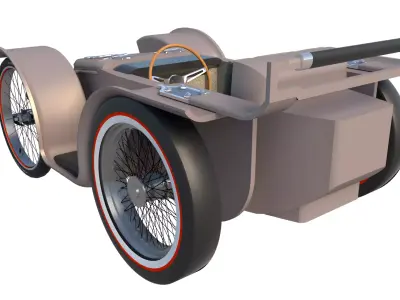 Soap Box Car Custom 3D model