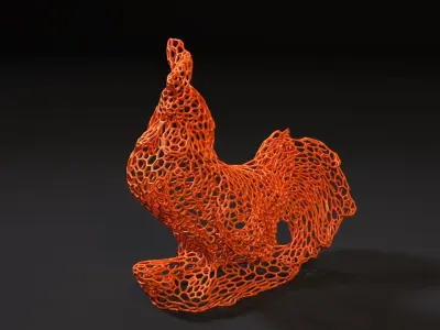Rooster 3D print model