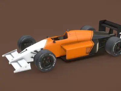 Generic F1 Car - 1980 3D model