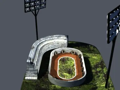 Drifting car Race Track Free 3D model