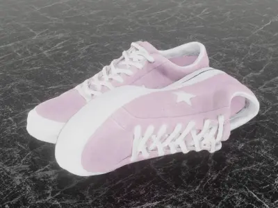 CONVERSE ONE STAR OX 3D SHOES 3D model