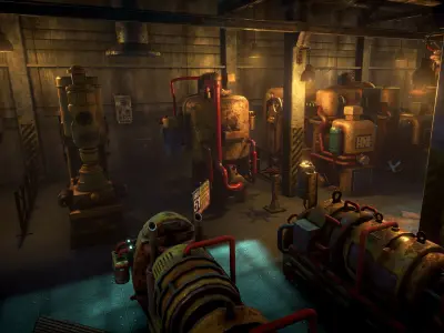 Manufactory game ready Low-poly 3D model