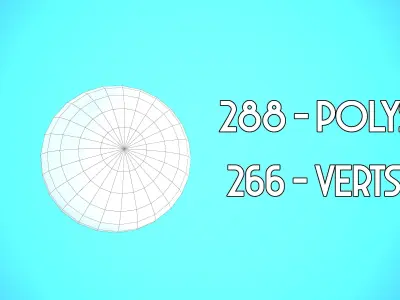 SOCCER BALL CARTOON STYLIZED Low-poly 3D model