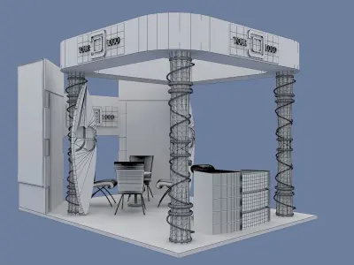 Booth Exhibition Stand a596f  3D model