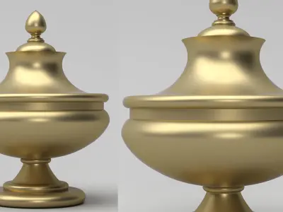 Carved Finial 3D model