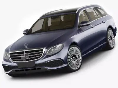 Mercedes E-class T-modell exclusive 2017 3D model
